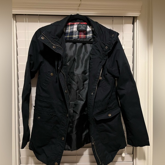 Love Tree Jackets & Coats Love Tree Black Utility Jacket Poshmark